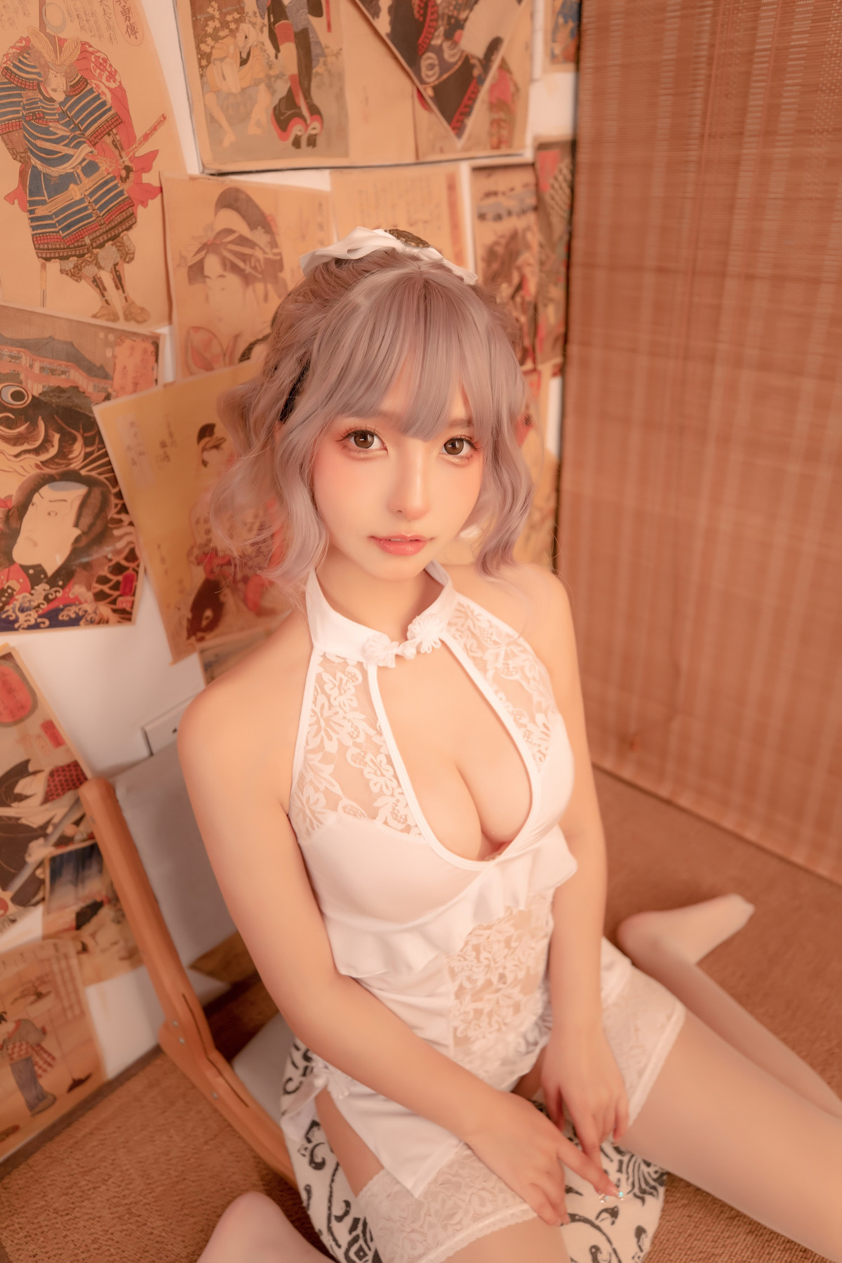Cosplay-神楽板真冬-白旗袍-06-18