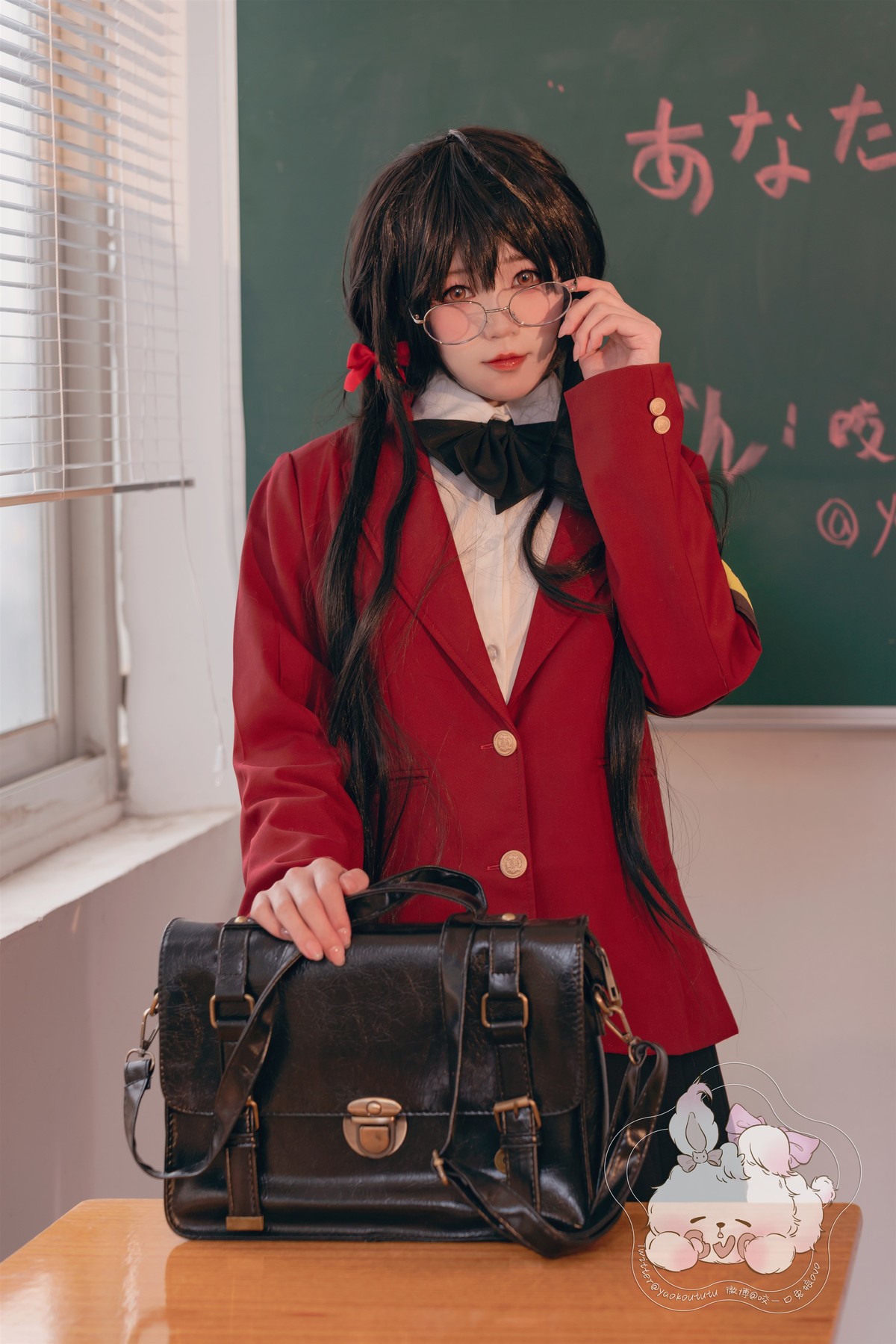 Cosplay-咬一口兔娘-风纪委员大凤-Set01-05-13