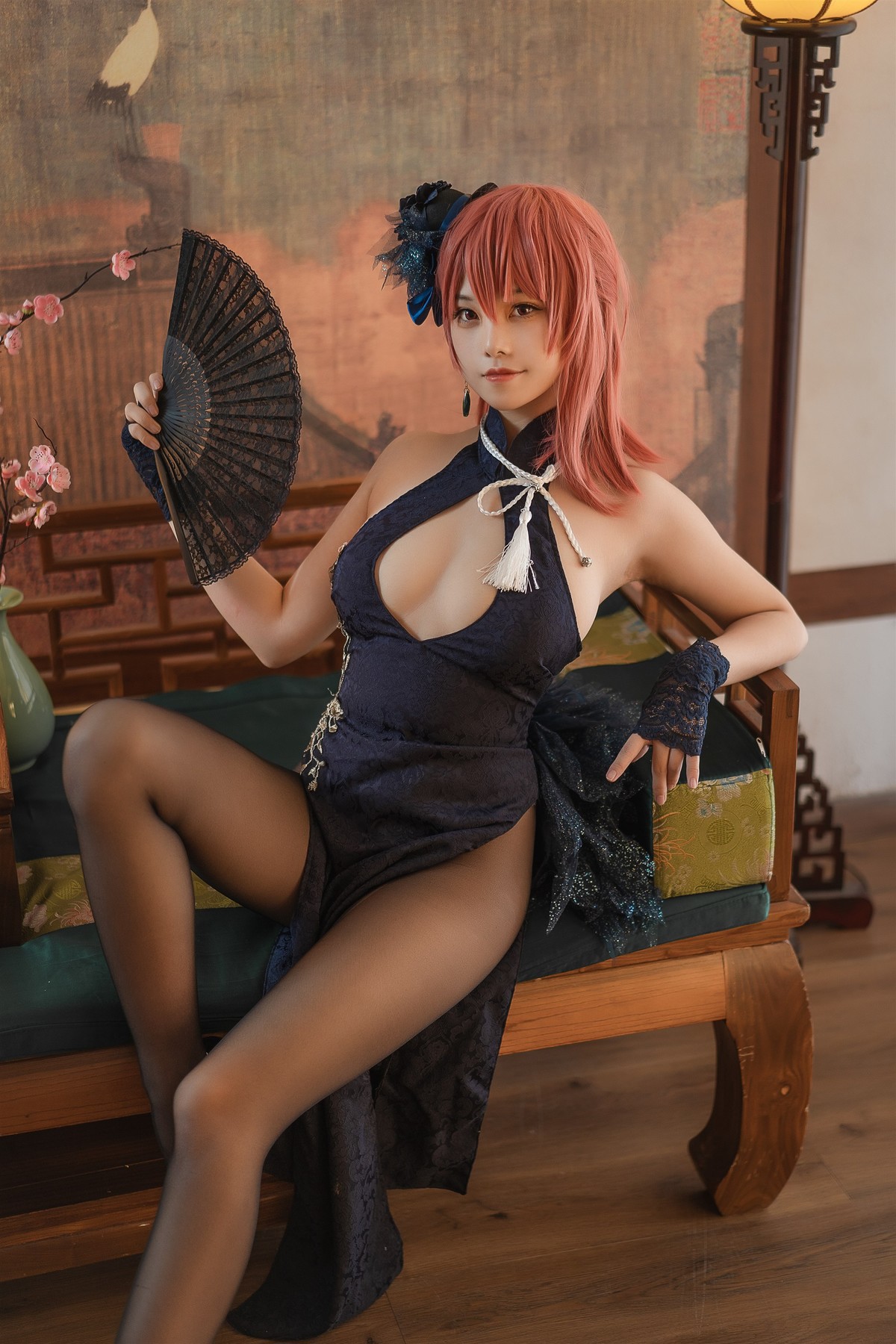 蜜汁猫裘-Cosplay-黑太子旗袍-08-17