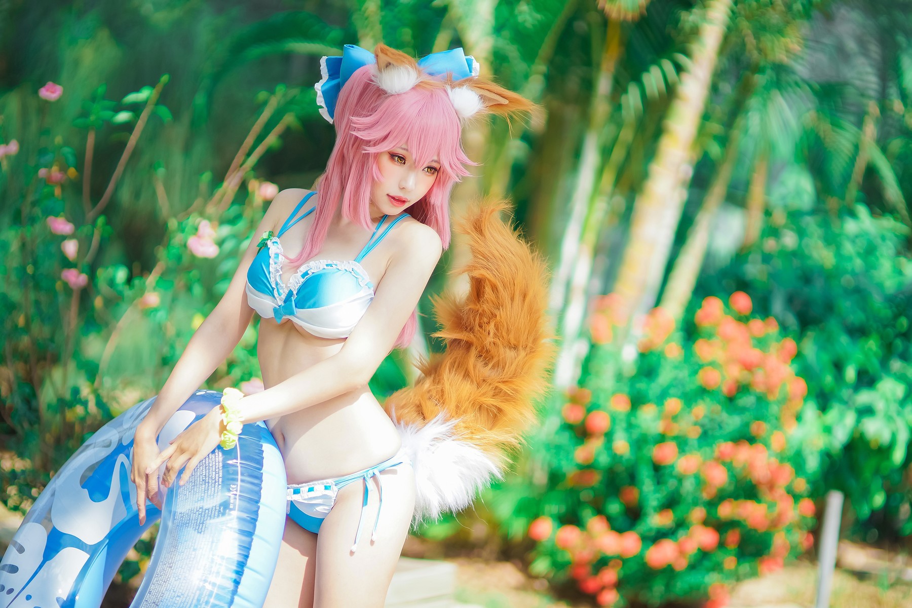 Cosplay-ElyEE子-玉藻前泳池-04-22