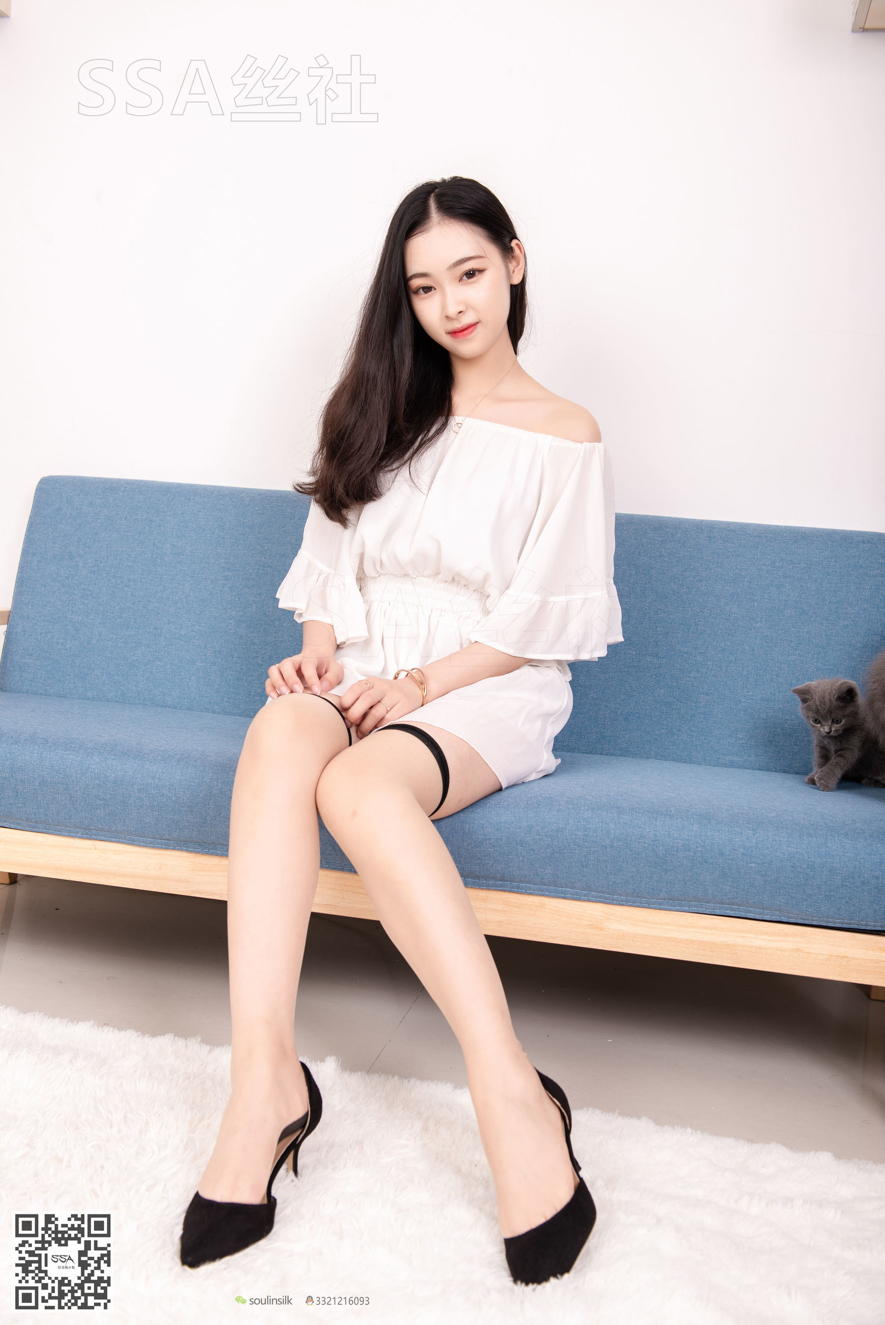 SSA丝社超清写真-No143-文娟-白色连体裤-03-24