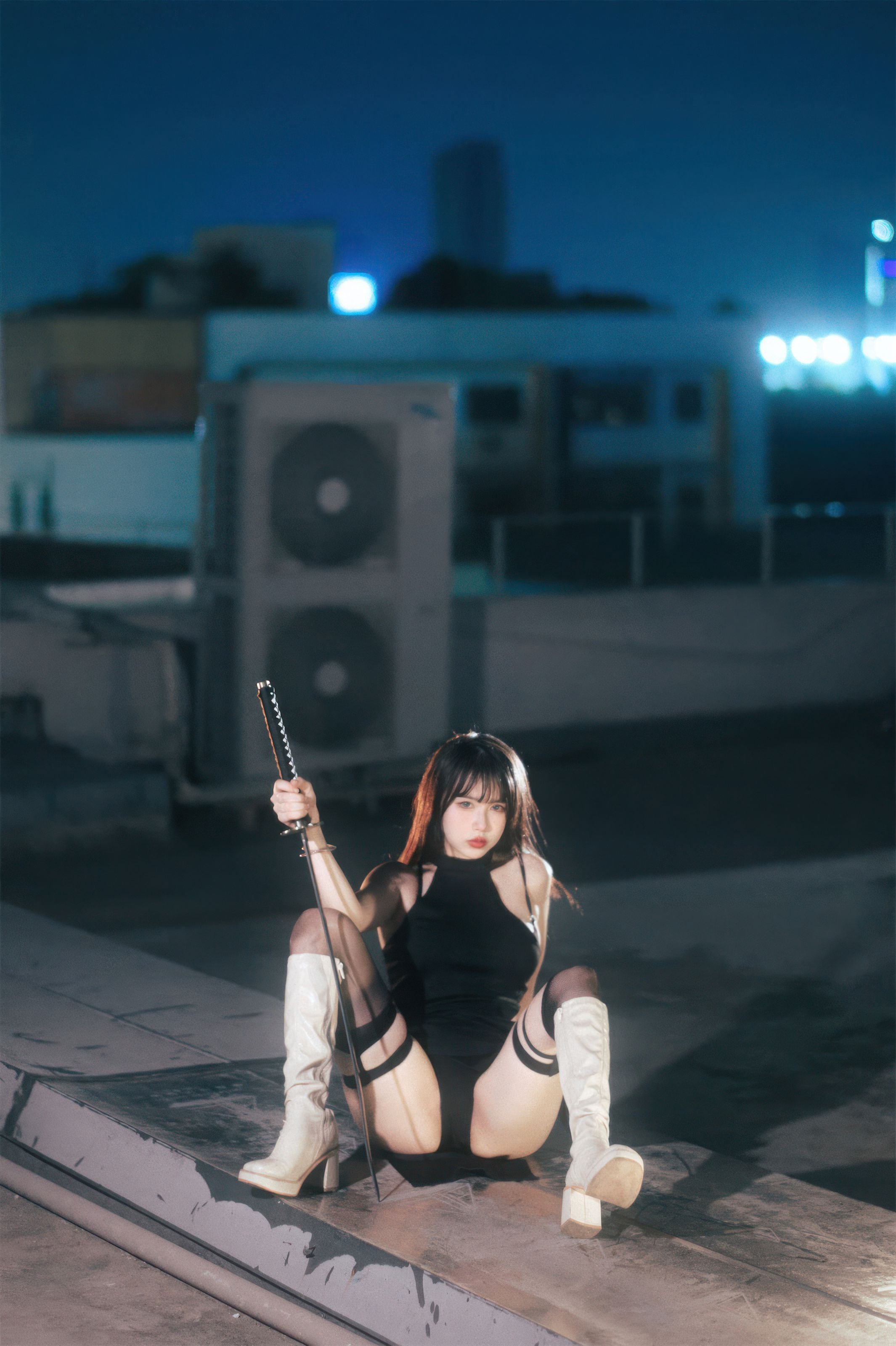 Tina很妖孽呀-战斗服旗袍-32P-06-11