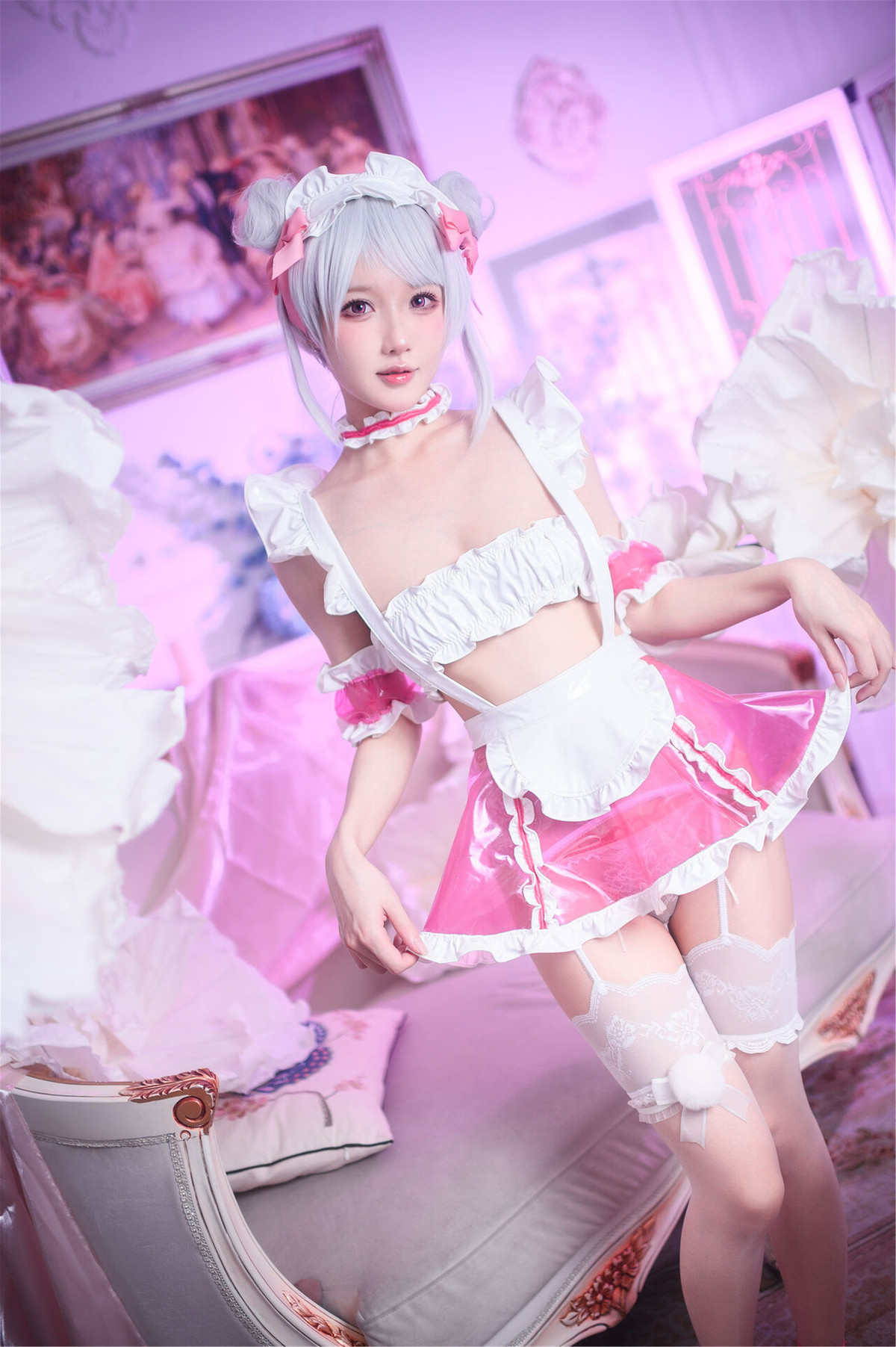 Cosplay-阿包也是兔娘-七夕粉粉女仆-04-30