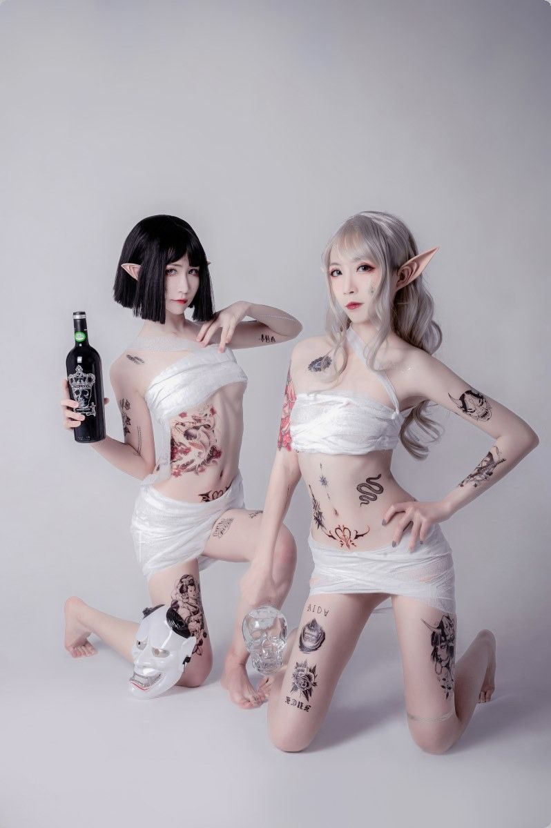Cos阮邑Fairy---绑带和武士41P-03-14