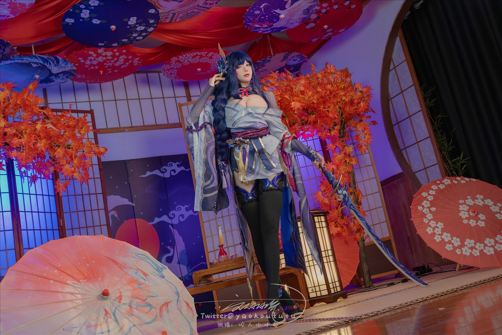 咬一口兔娘---24年3月作品原神雷电将军-76P1V-098GB-20240407h-04-07