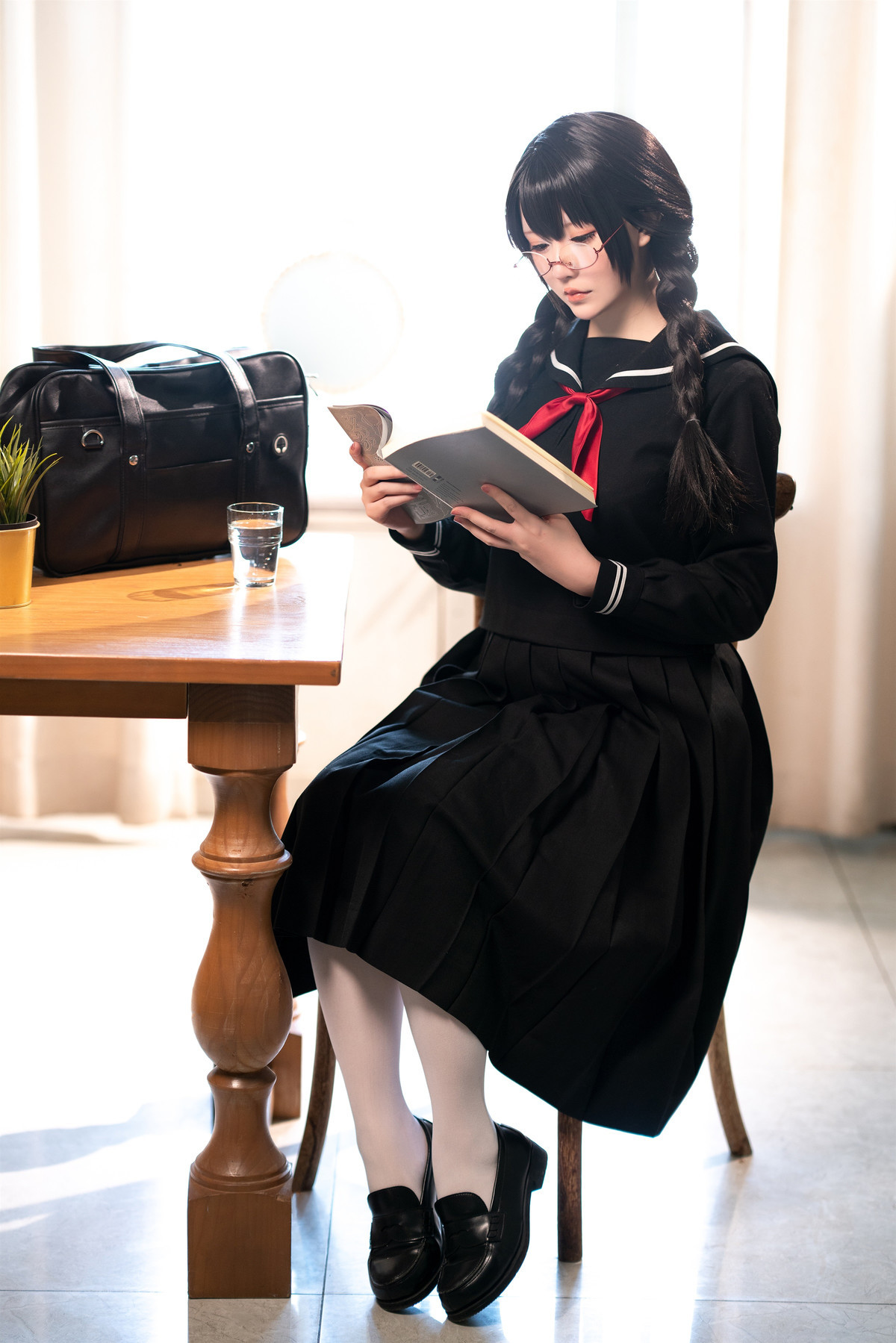 Cosplay-星之迟迟Hoshilily-图书管理员-Set02-06-26