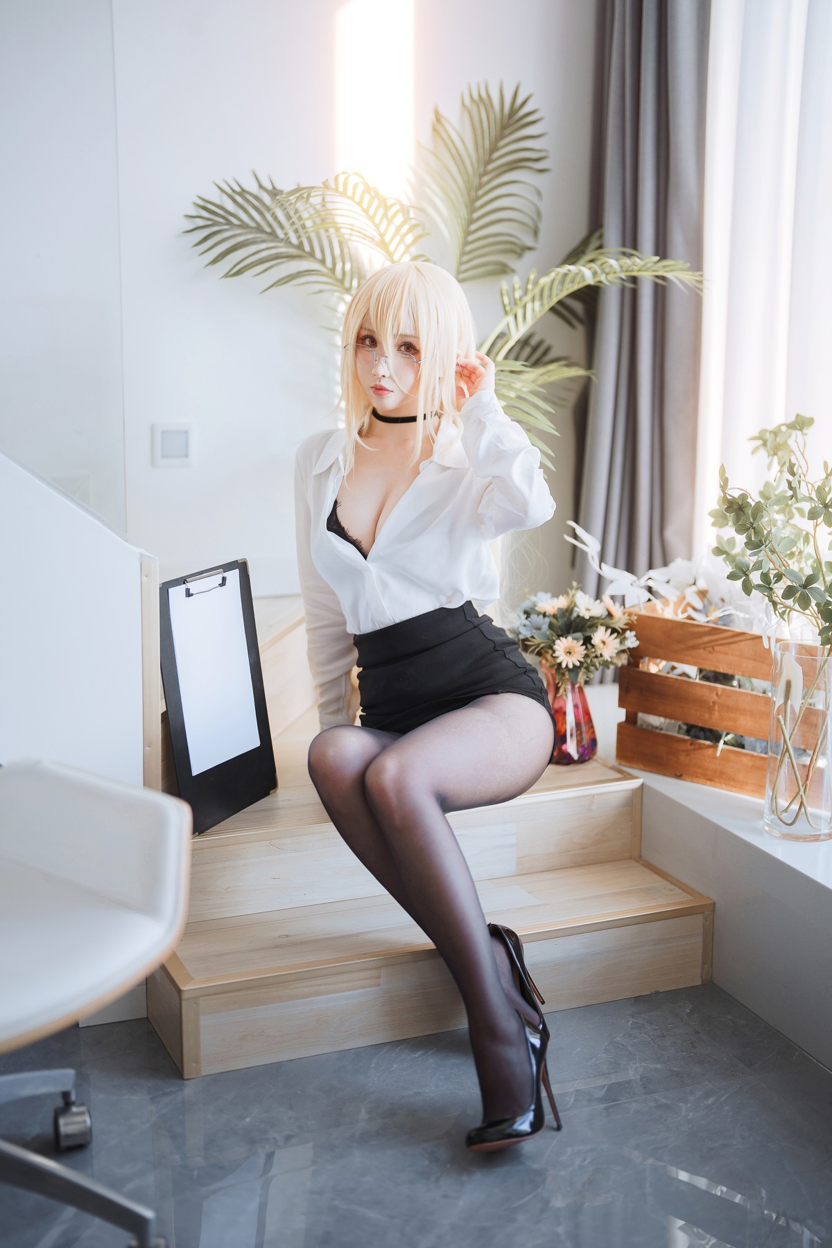 Cosplay-rioko凉凉子-碧蓝航线-冤仇-办公室的意外-07-11