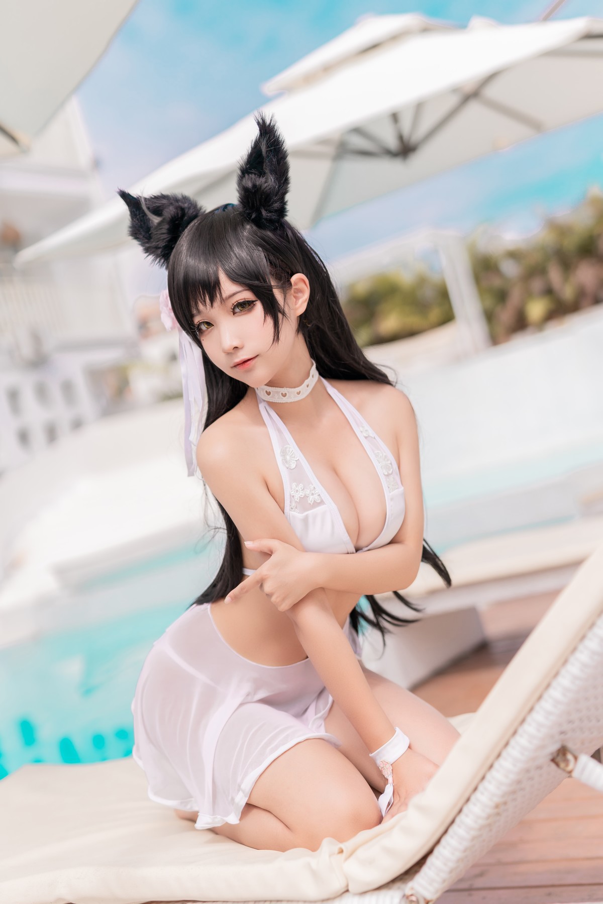 Cosplay-蠢沫沫Chunmomo-爱宕-犬-泳装-08-25