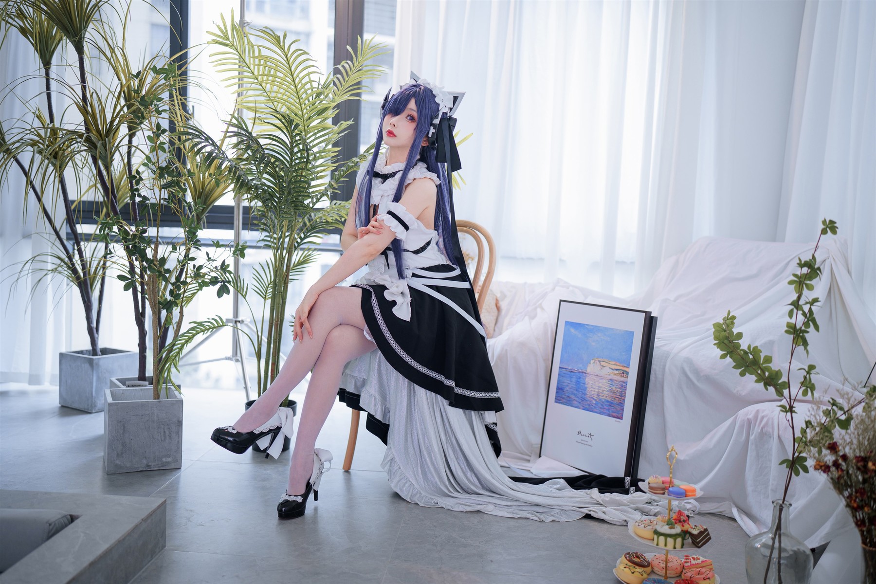 Cosplay-rioko凉凉子-肉扣热热子-奥古斯特-女仆装-12-30