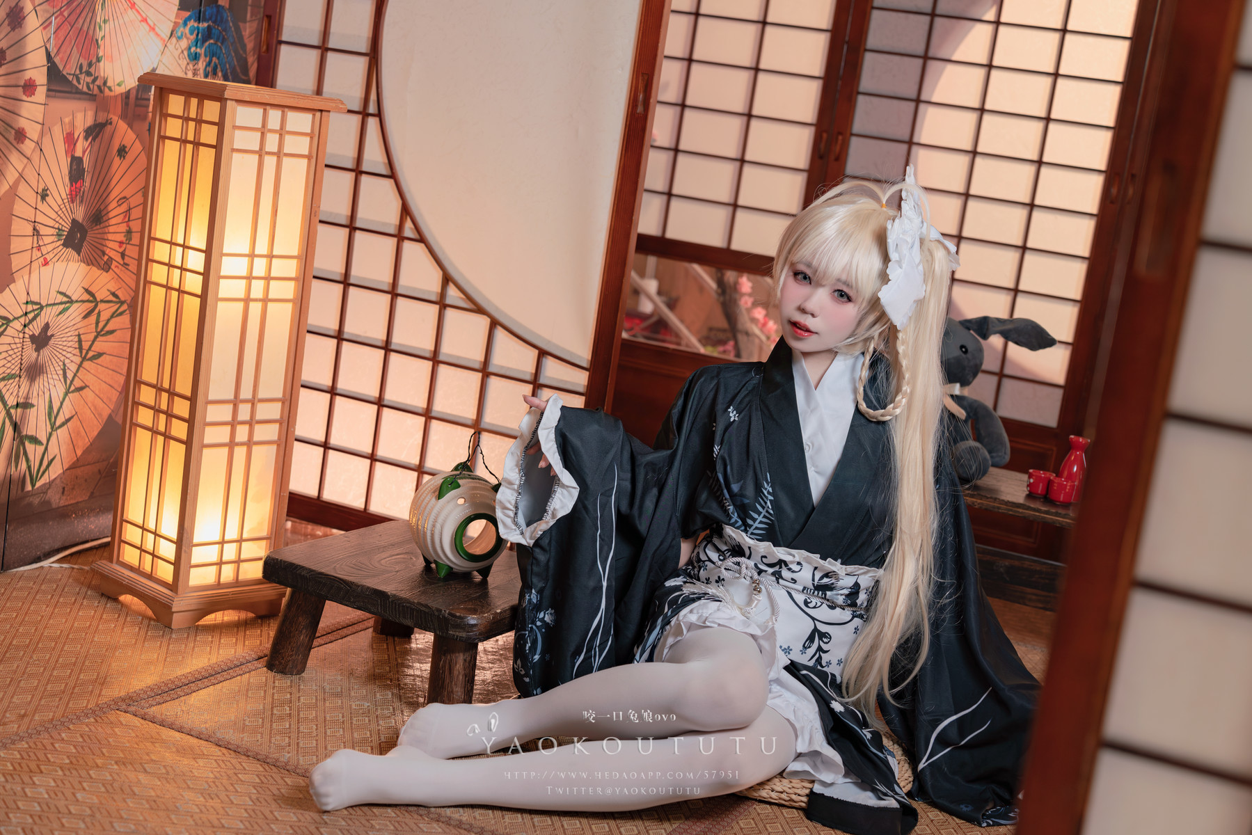 Cosplay-黏黏团子兔-六月T3专属特典-穹妹浴衣-06-11