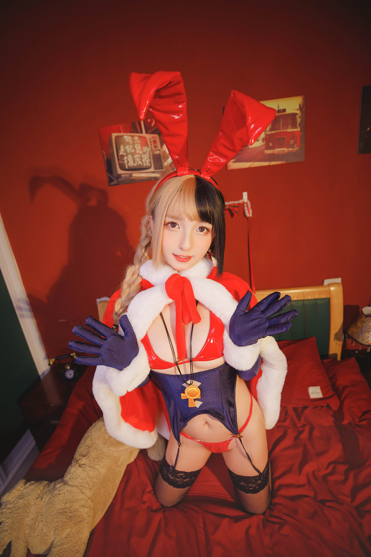 Cosplay-神楽坂真冬-绝对企画-圣诞小鹿鹿の恩返し-Set02-11-07