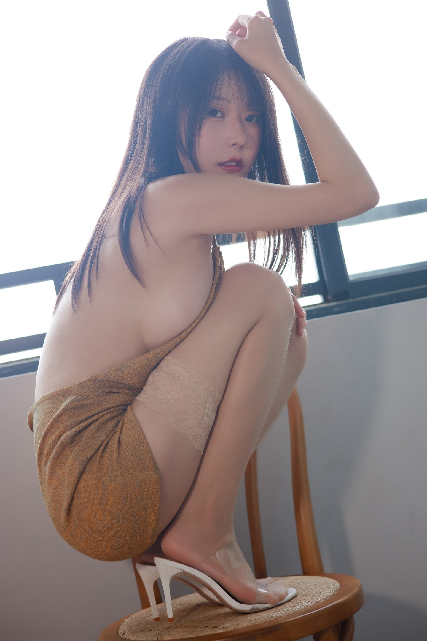 香草喵露露写真--杨枝甘露-露背裙裙-09-09