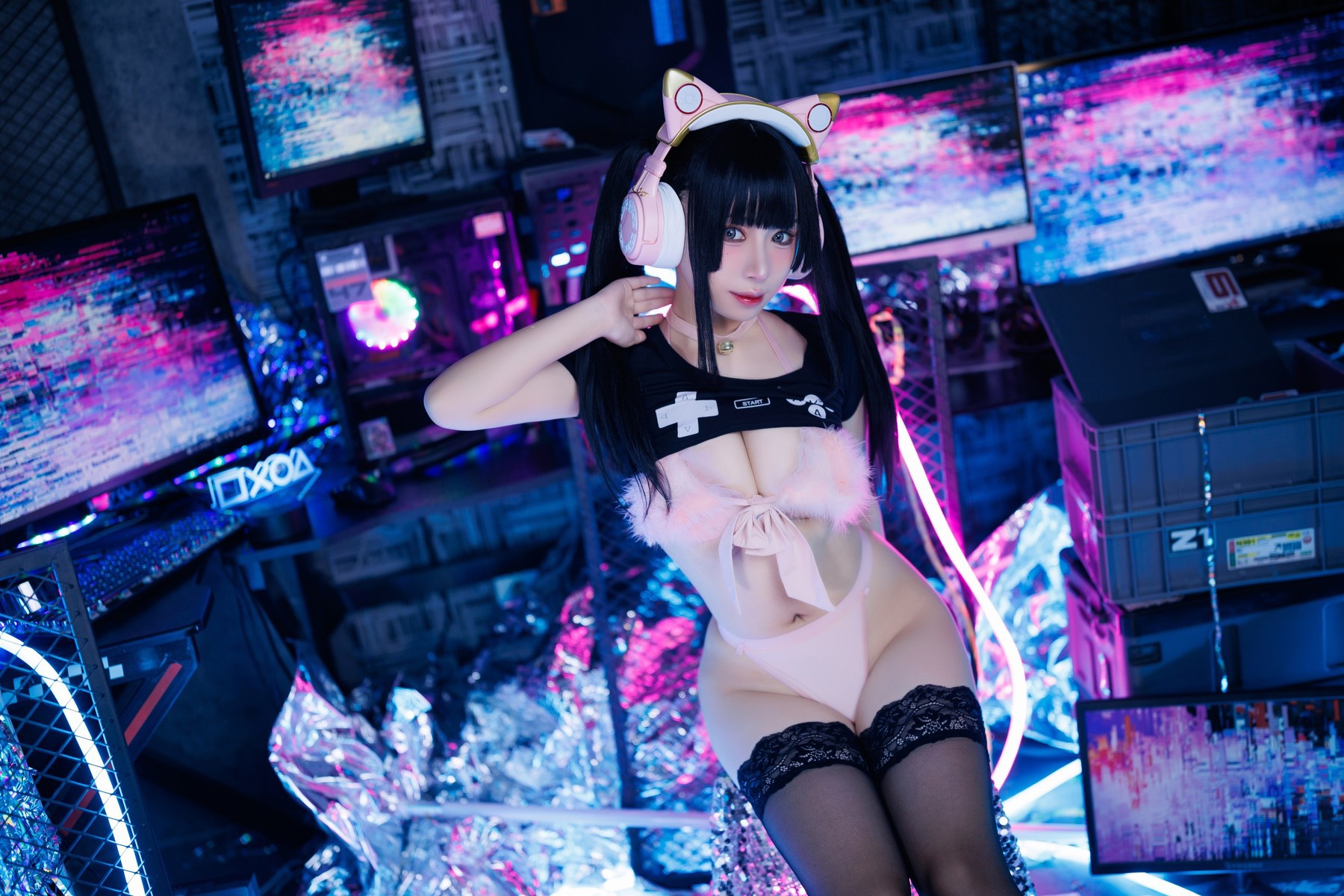 Cosplay-胡桃猫Kurumineko-电竞甜心-Set01-04-17