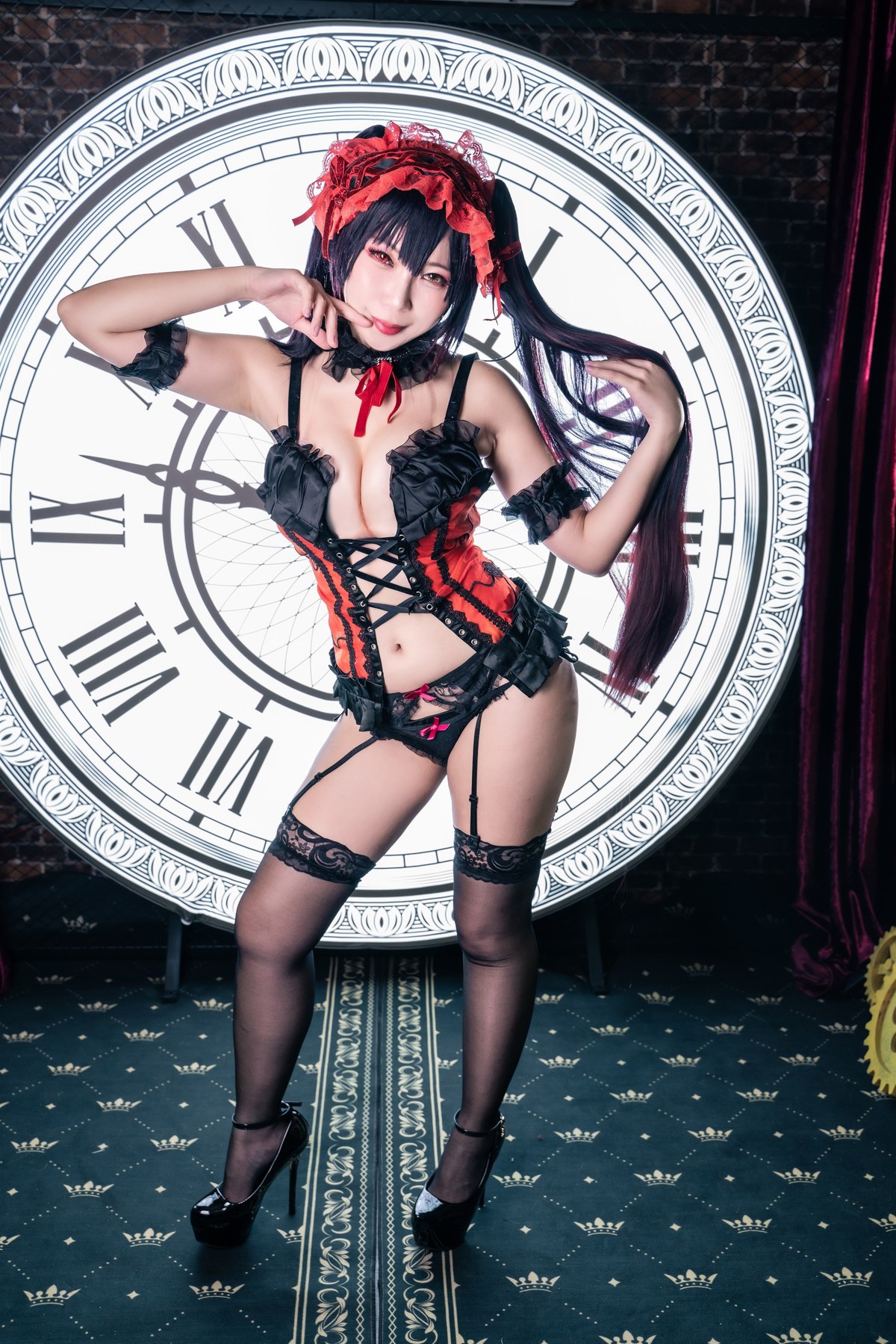Cosplay-小琪Aki-时崎狂三-Kurumi-Tokisaki-07-26