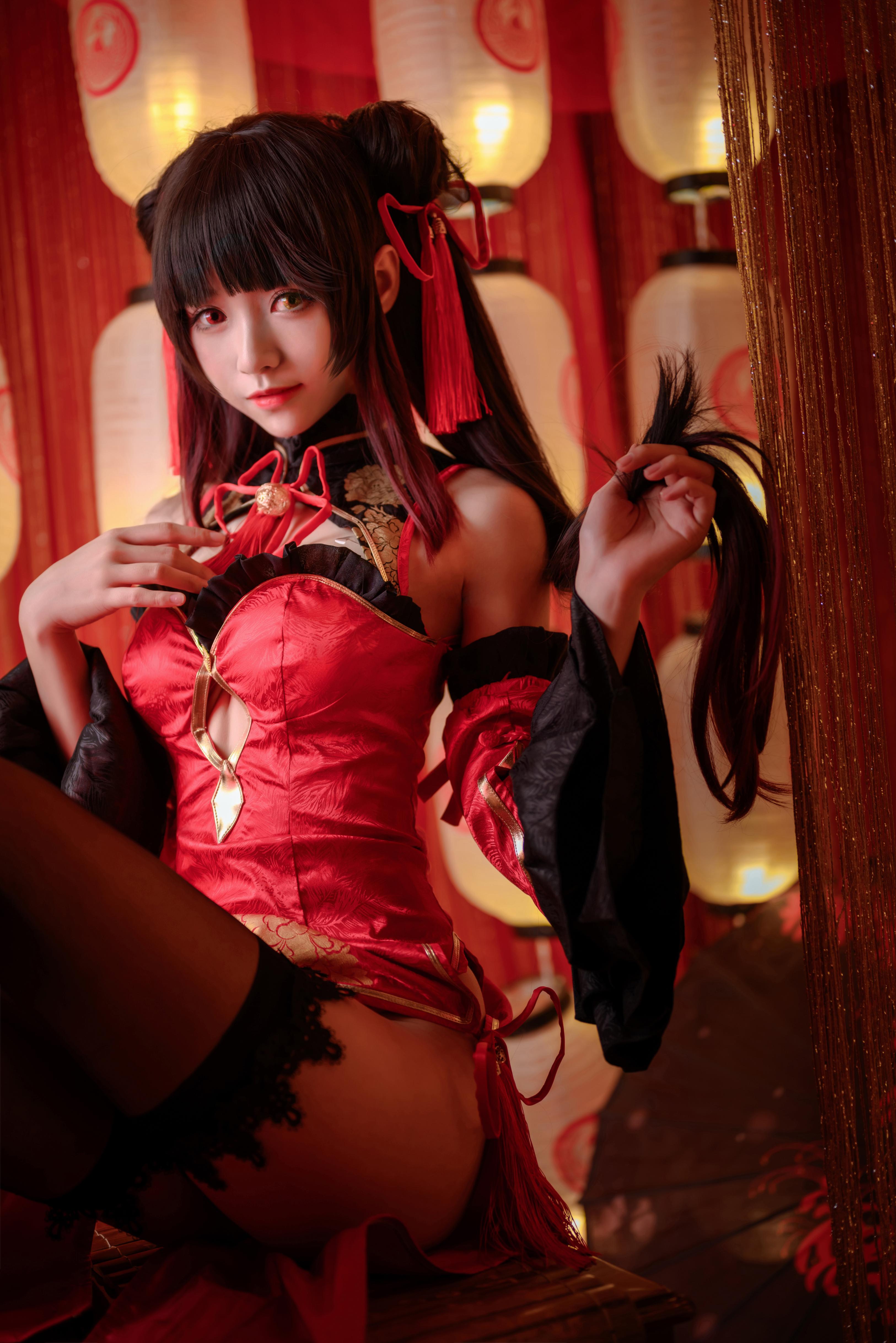 007-大大卷卷小卷---红色双马尾-11P-17283-MB-05-24