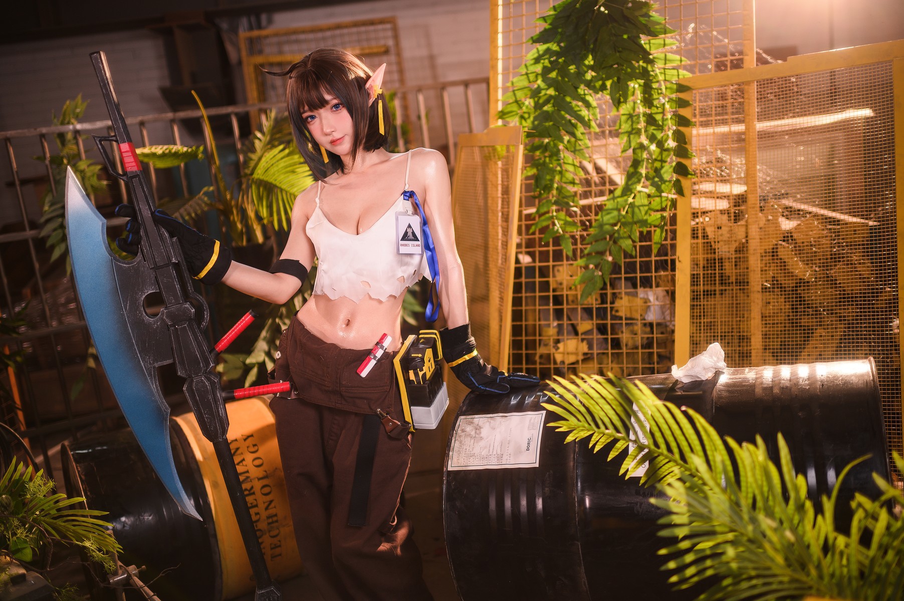 阿包也是兔娘-Cosplay-森蚺-Forest-Flea-02-16