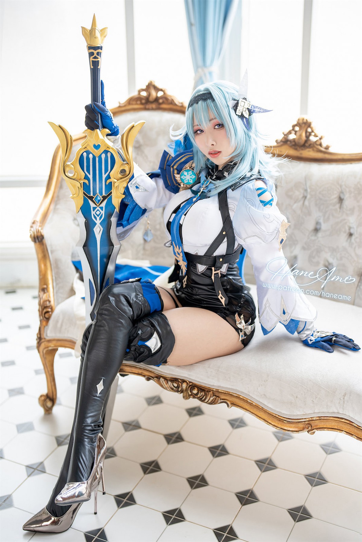 雨波HaneAme-Cosplay-Eula-Lawrence-Genshin-Impact-06-09