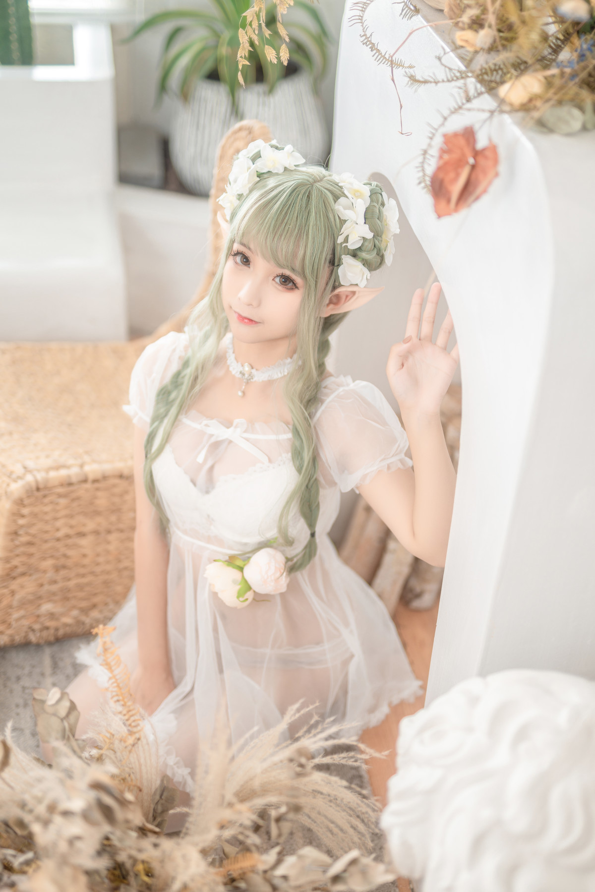 Cosplay-蠢沫沫Chunmomo-尖耳国度绿精灵-06-14