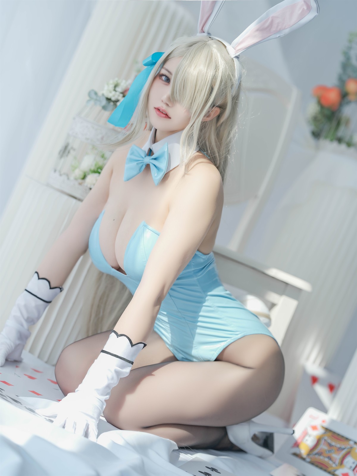 Cosplay-小仓千代w-明日奈-兔女郎-04-23